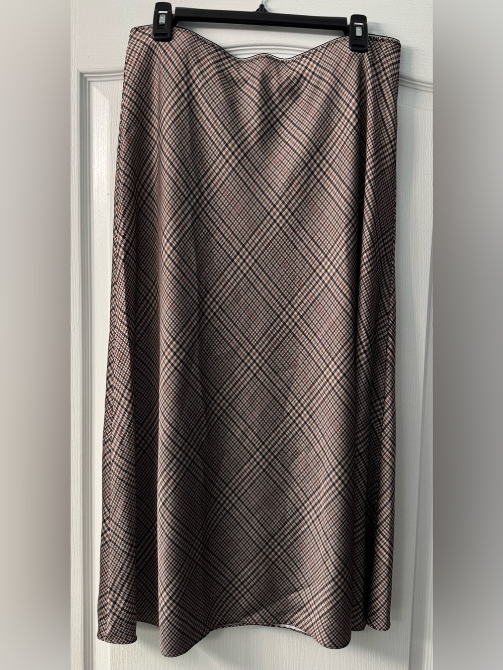 Vince Pressed Plaid Satin Slip Skirt from Nordstrom - Picture 8 of 14